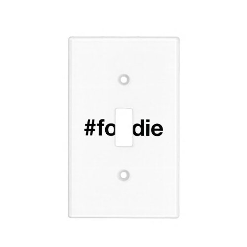 FOODIE Hashtag Light Switch Cover