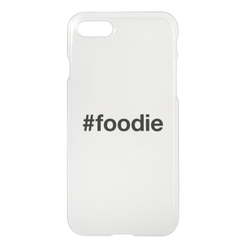 FOODIE Hashtag iPhone SE87 Case