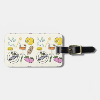 Foodie Minimalist Luggage Tag