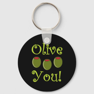 Foodie Olive You Keychain