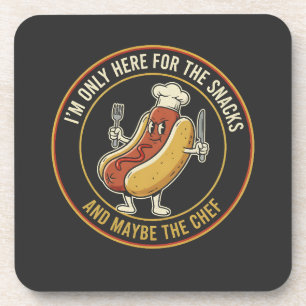 Foodie Quote Design - Sala and Chef Humor Gift Beverage Coaster