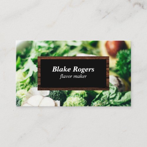 Foodie  Salad  Chef Business Card