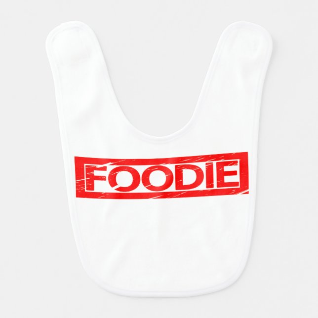 Foodie Stamp Baby Bib (Front)