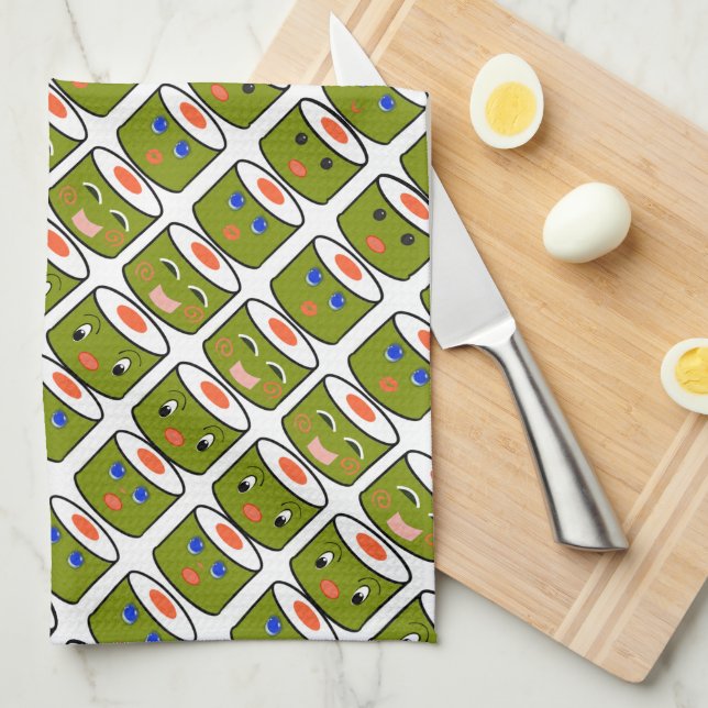 Foodie Sushi Kitchen Towel (Quarter Fold)