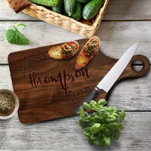 Foodie Walnut Wooden Paddle Cutting Board 