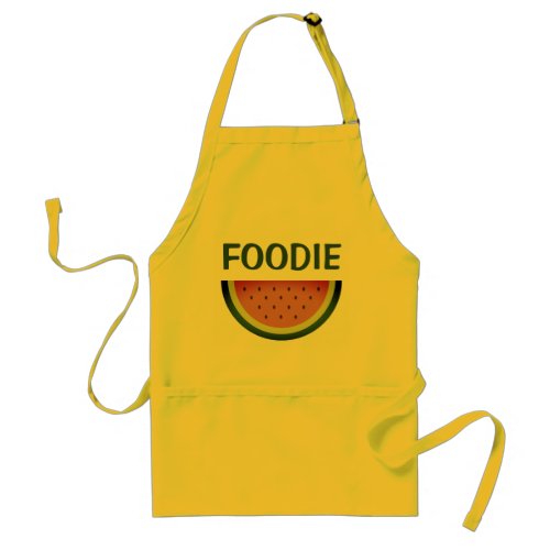 Foodie yellow melon kitchen apron for him or her