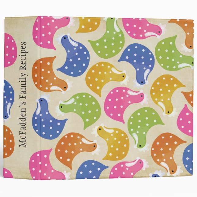 Foodies Chicken Hen Name Recipe Clippings Binder (Front/Spine)