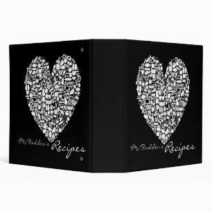 Foodies Personalized Name Recipe Clippings Binder