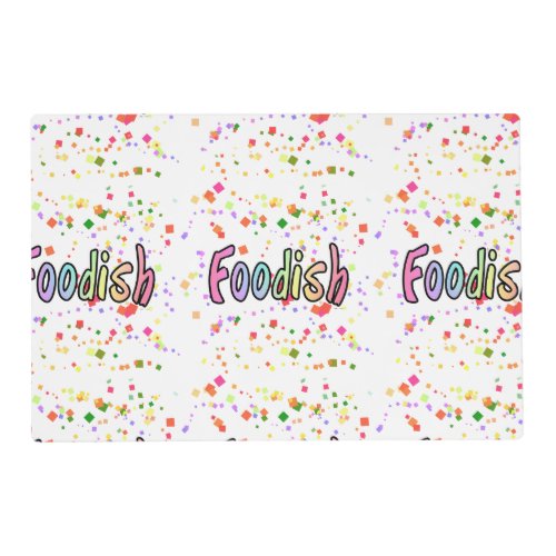 Foodish  placemat