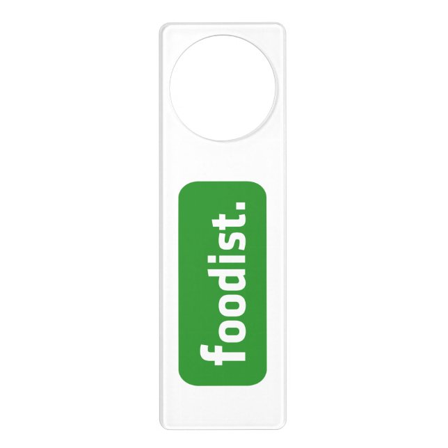 Foodist. Door Hanger (Front)