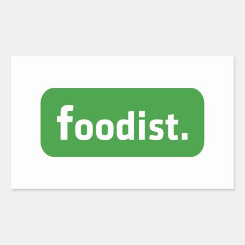 Foodist Rectangular Sticker
