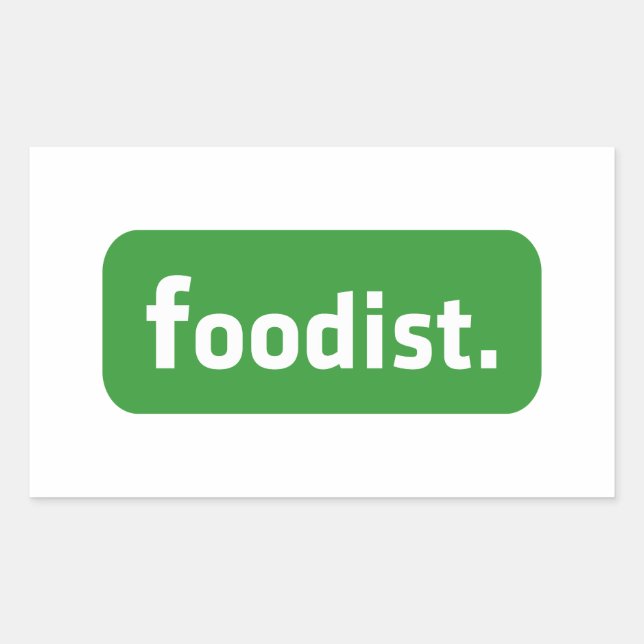 Foodist. Rectangular Sticker (Front)