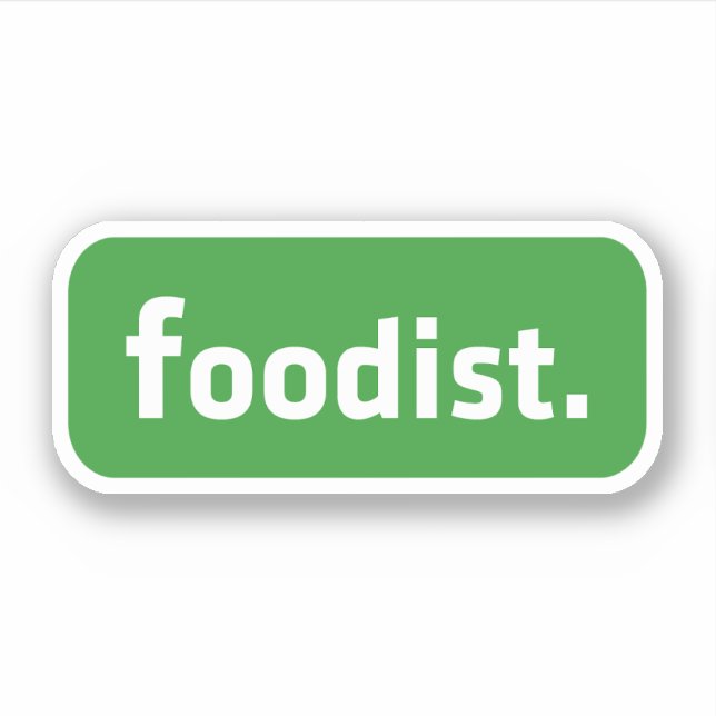 Foodist. Sticker (Front)