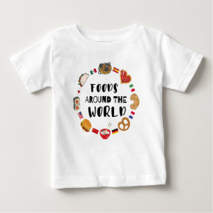 Foods around the world baby T-Shirt