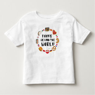 Foods around the world toddler t-shirt