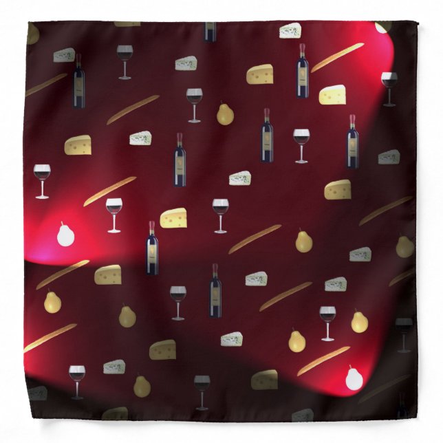 Foods Delight Cranberry Lights Bandana (Front)