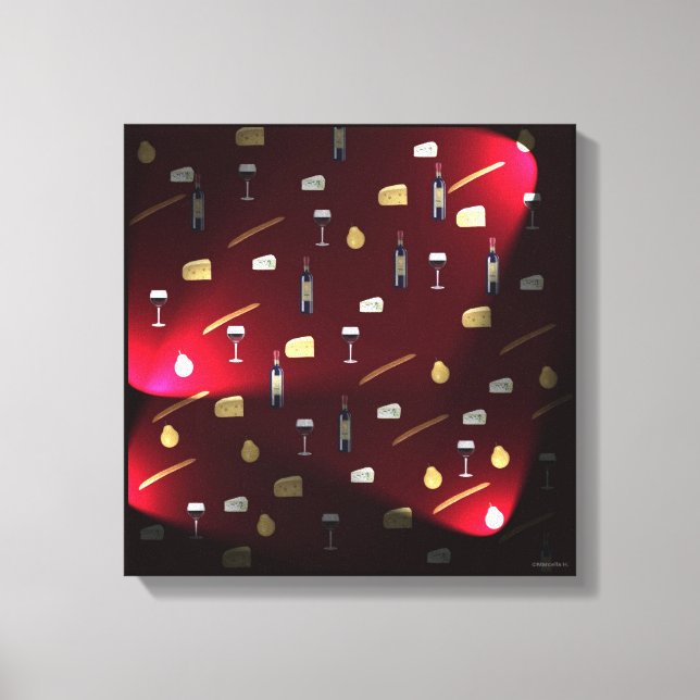 Foods Delight Cranberry Lights Canvas Print (Front)