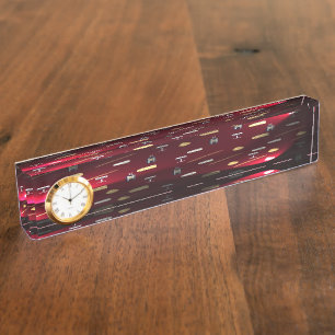 Foods Delight Cranberry Lights Desk Name Plate