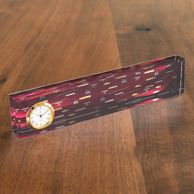 Foods Delight Cranberry Lights Desk Name Plate (Side)
