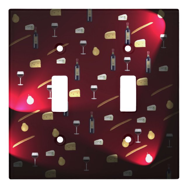 Foods Delight Cranberry Lights Light Switch Cover (Front)