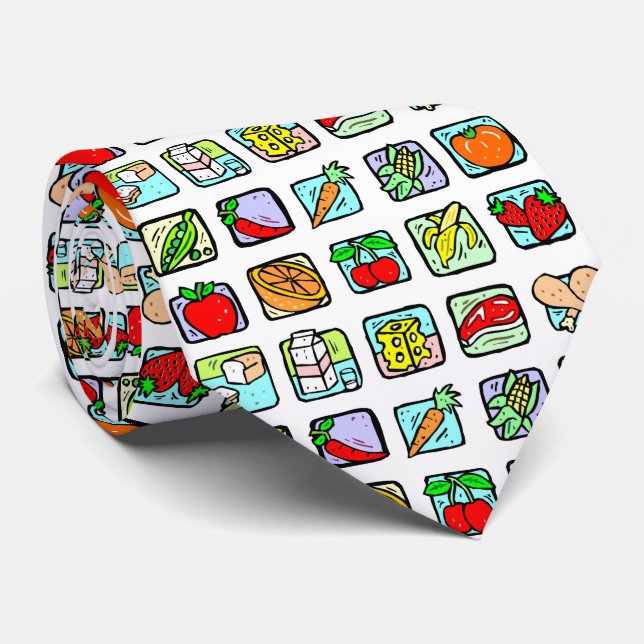 Foods Neck Tie (Rolled)