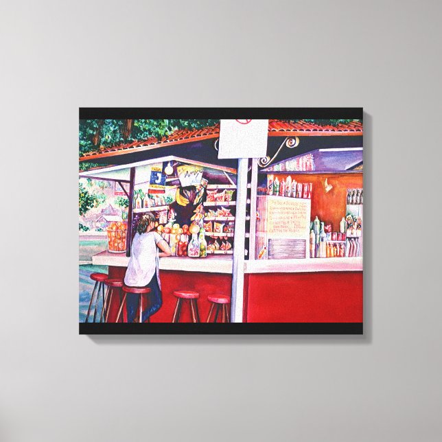 Foodstand, Mexico Canvas Print (Front)