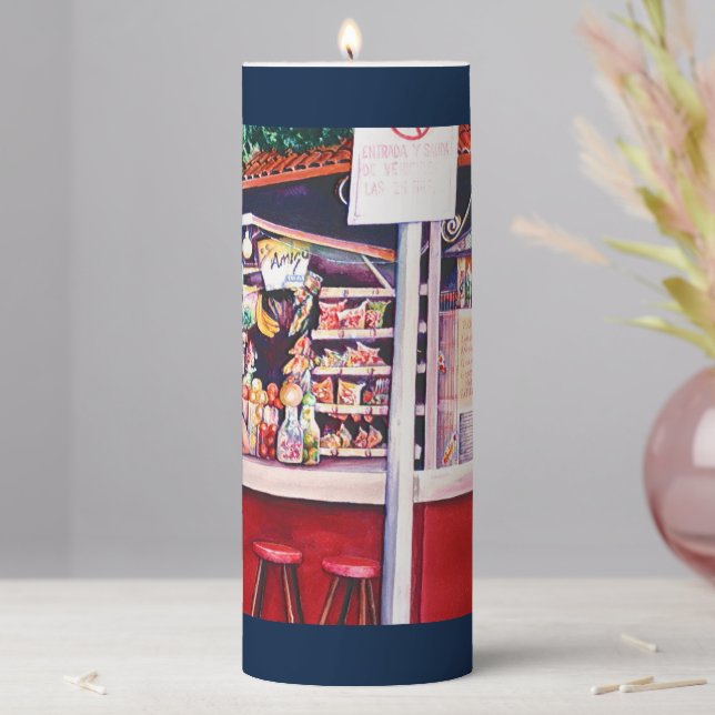 Foodstand, Mexico Pillar Candle (In Situ)
