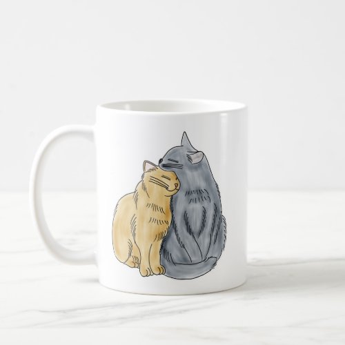 FooFooCat Hugging Love Cats Coffee Mug