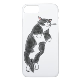 FooFooCat: Lazy Jumbo Tuxedo Cat iPhone 8/7 Case