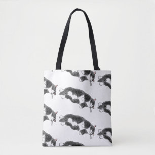 FooFooCat: Lazy Jumbo Tuxedo Cat Tote Bag