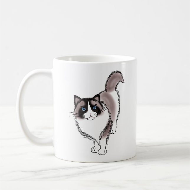 FooFooCat: Sassy Ragdoll Coffee Mug (Left)