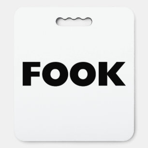 Fook black and white stadium seat cushion