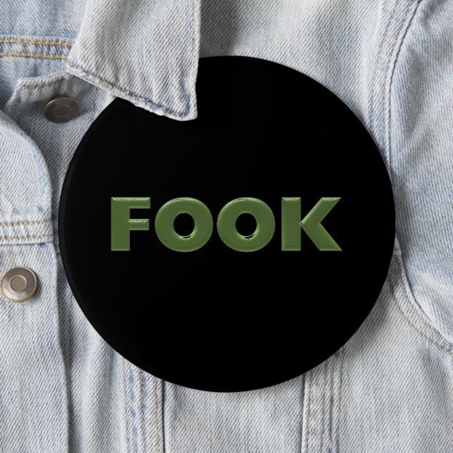 Fook black colossal button (In Situ)