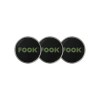 Fook black golf ball markers