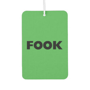 Fook black green car air freshener