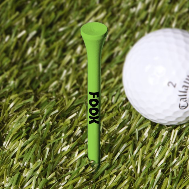 Fook black green golf tee (Grass)