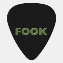 Fook black guitar pick