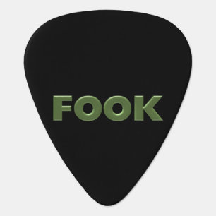 Fook black guitar pick