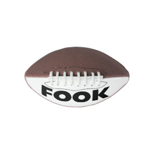 Fook black on white mini football