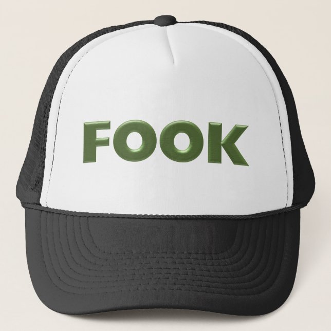 Fook black trucker hat (Front)