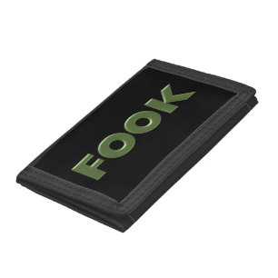 Fook green black black wallet black trim