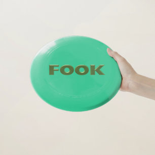 Fook green Frisbee frisbee