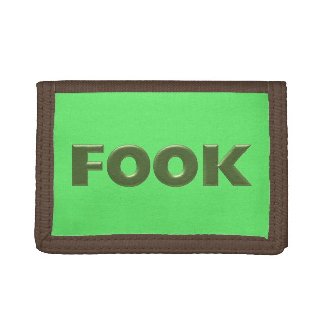 Fook green green brown wallet (Front)