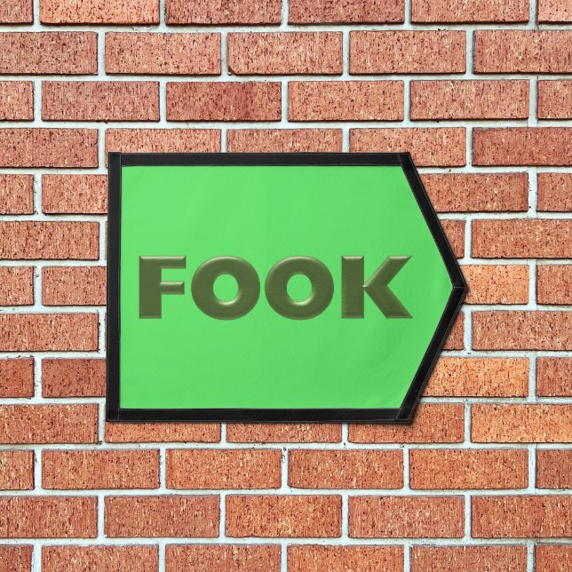 Fook green green pennant banner (Insitu 1)