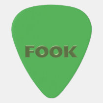 Fook green guitar pick
