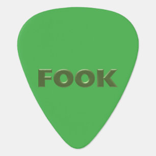 Fook green guitar pick