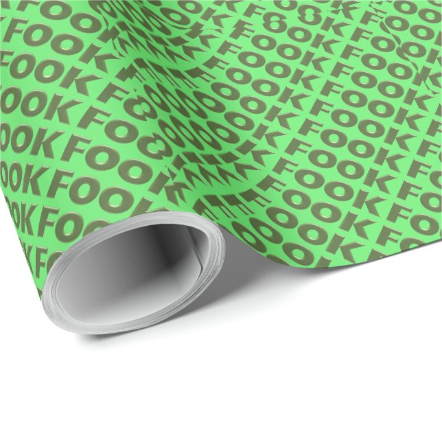 Fook green matte wrapping paper (Roll Corner)