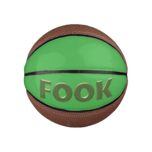 Fook green on green mini basketball