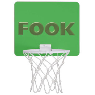 Fook green on green mini basketball goal hoop