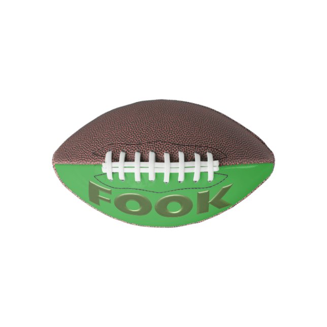 Fook green on green mini football (Front)